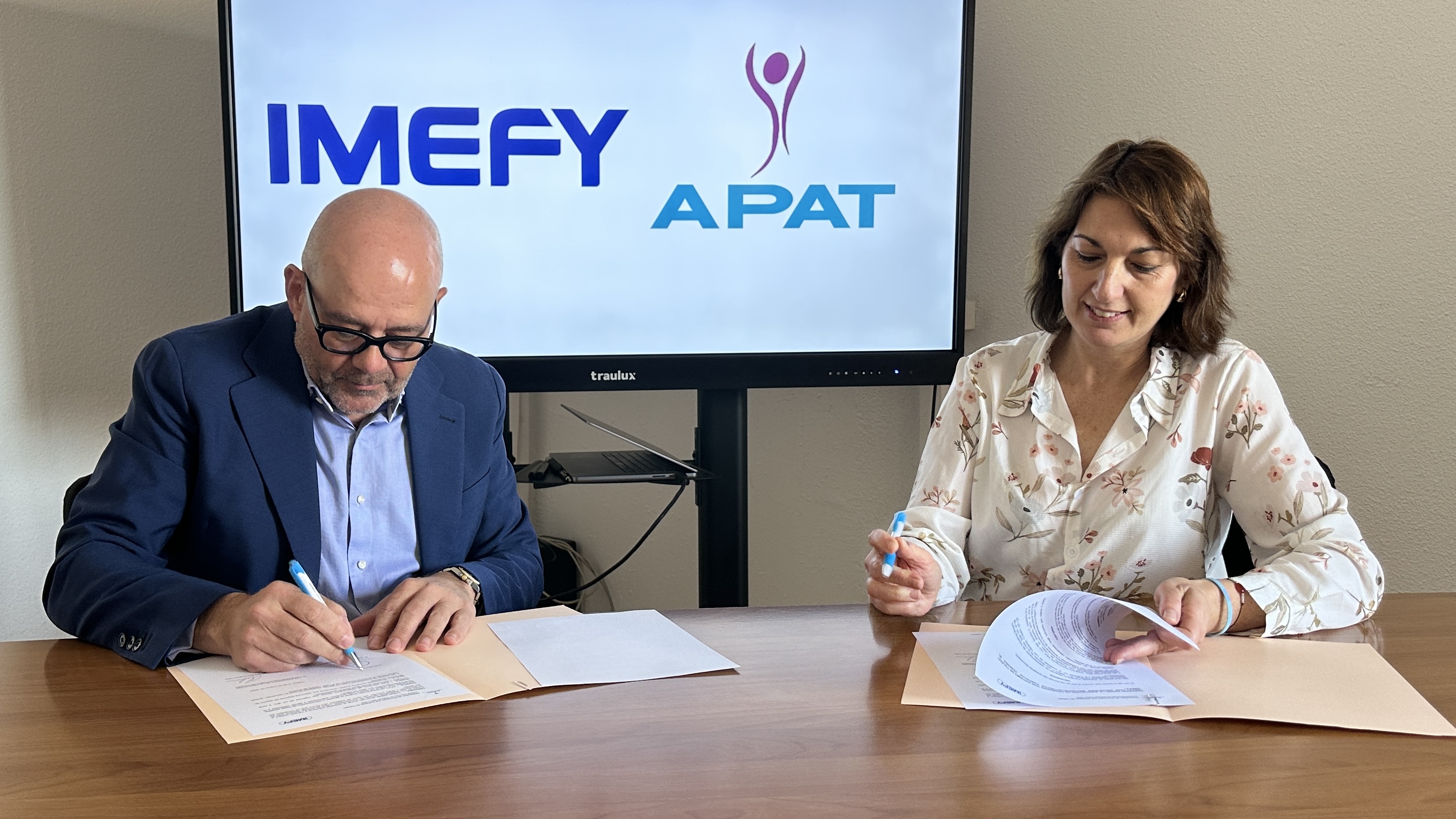 Imefy firma un acuerdo de colaboración con APAT Toledo